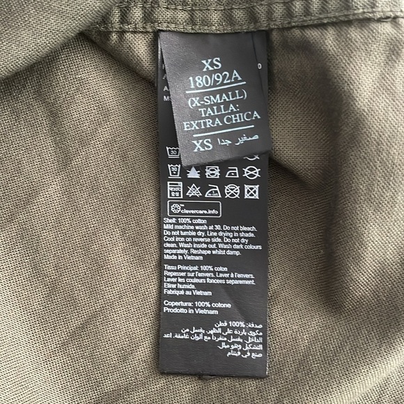 AllSaints Men’s Azur Shirt Button Down Size XS Military Green - Picture 7 of 8